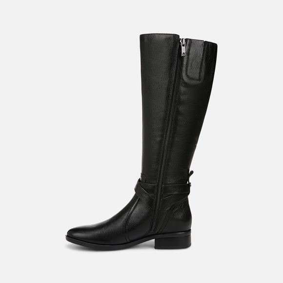 Naturalizer Rena Black Leather Riding Boots - Picture 3 of 8